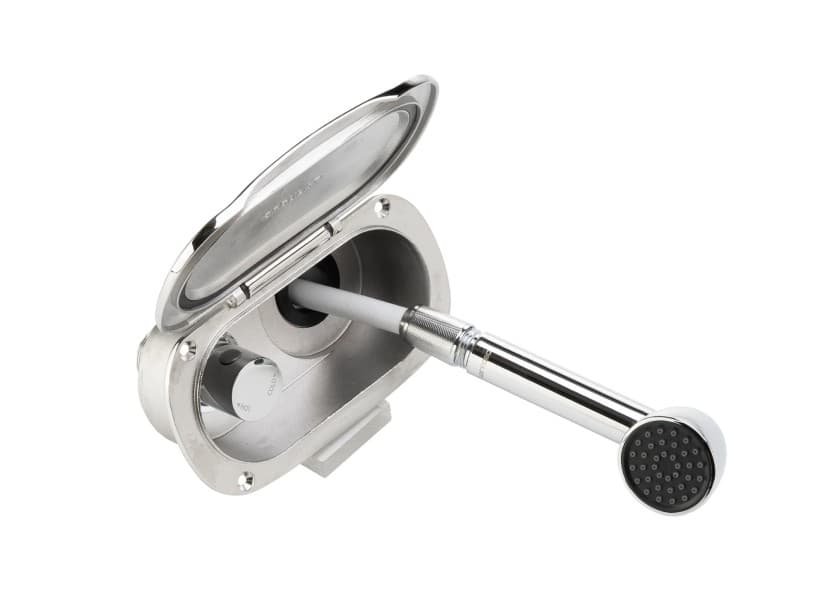 KEJI Stainless Steel Deck Shower with Mixer 2.5 m PVC hose Image 1 of 6