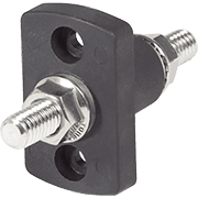 Terminal Feed Through Connector - 3/8"-16 Studs (Black) - Image 1