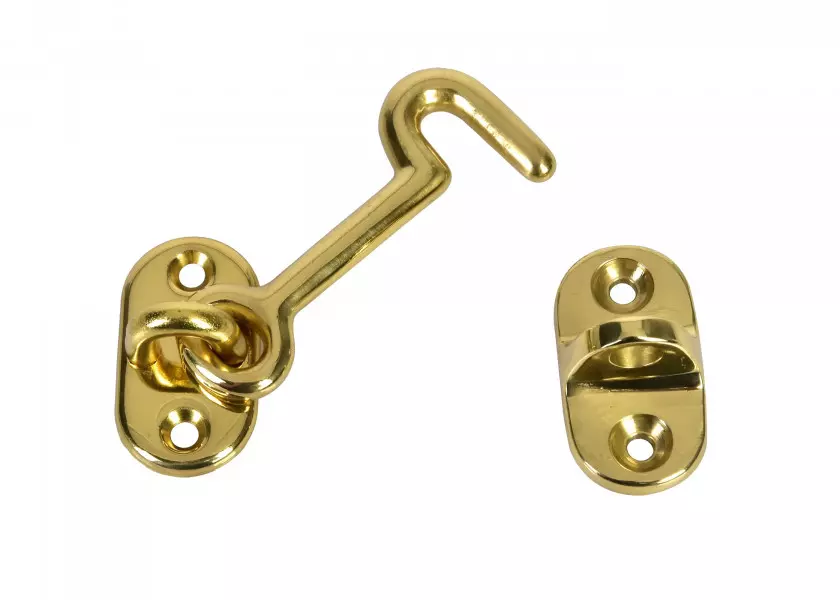 Cabin Hook, polished brass