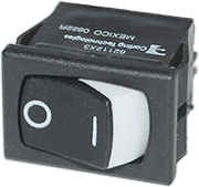 Rocker Switch SPST - (ON)-OFF - Image 1