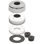 CableClam with Stainless Steel Dress Cap 0.83" - Image 1