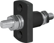 Terminal Feed Through Connector - 5/16"-18 Studs (Black) - Image 1