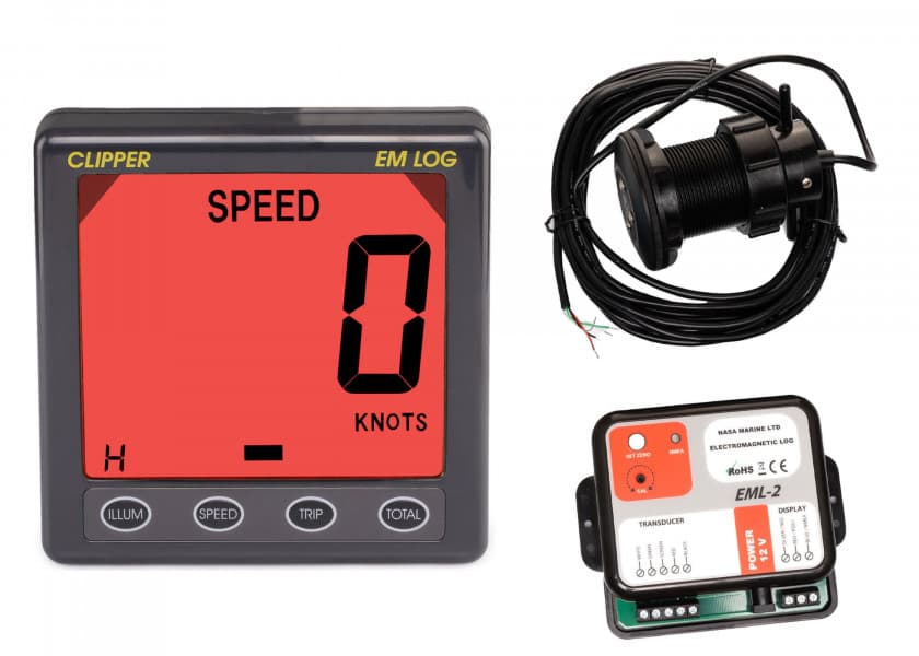 NASA MARINE Electromagnetic Log Sensor incl. Clipper Display Image 1 of 12