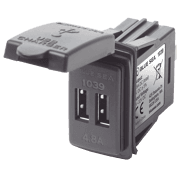 12/24V Dual USB 4.8A Chargers - Switch Mount - Image 1