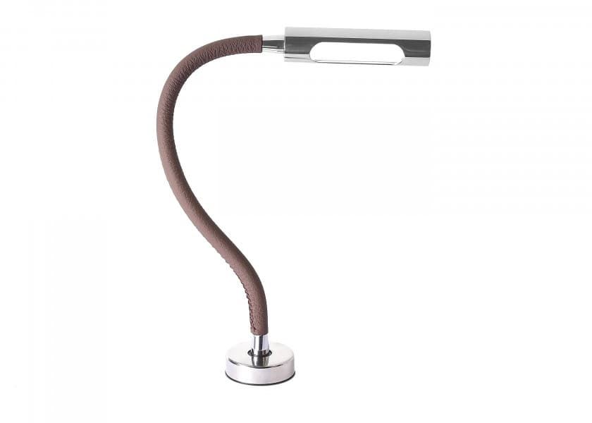QUICK Califfa LED Reading Light Brown Leather Image 1 of 6