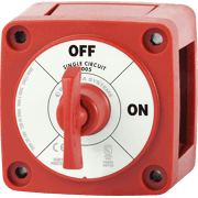 m-Series Mini On-Off Battery Switch with Key - Red - Image 1