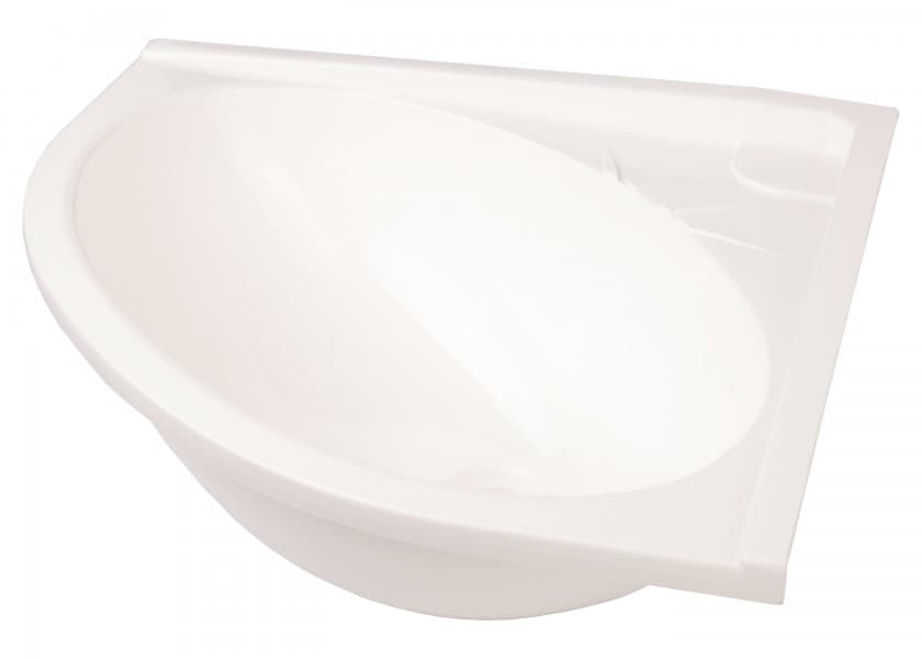 PLASTIMO Plastic Washbasin square white Image 1 of 3