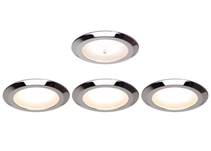 PREBIT EB12-2.0 Recessed LED Lights glossy-chrome set of 4 Image 1 of 7