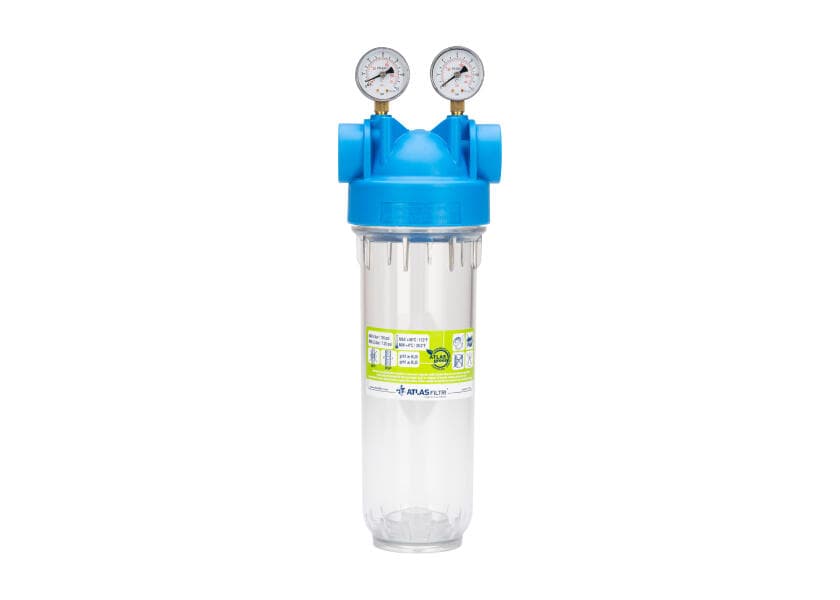 ATLAS Drinking Water Filter Single Housing with pressure gauge Image 1 of 13